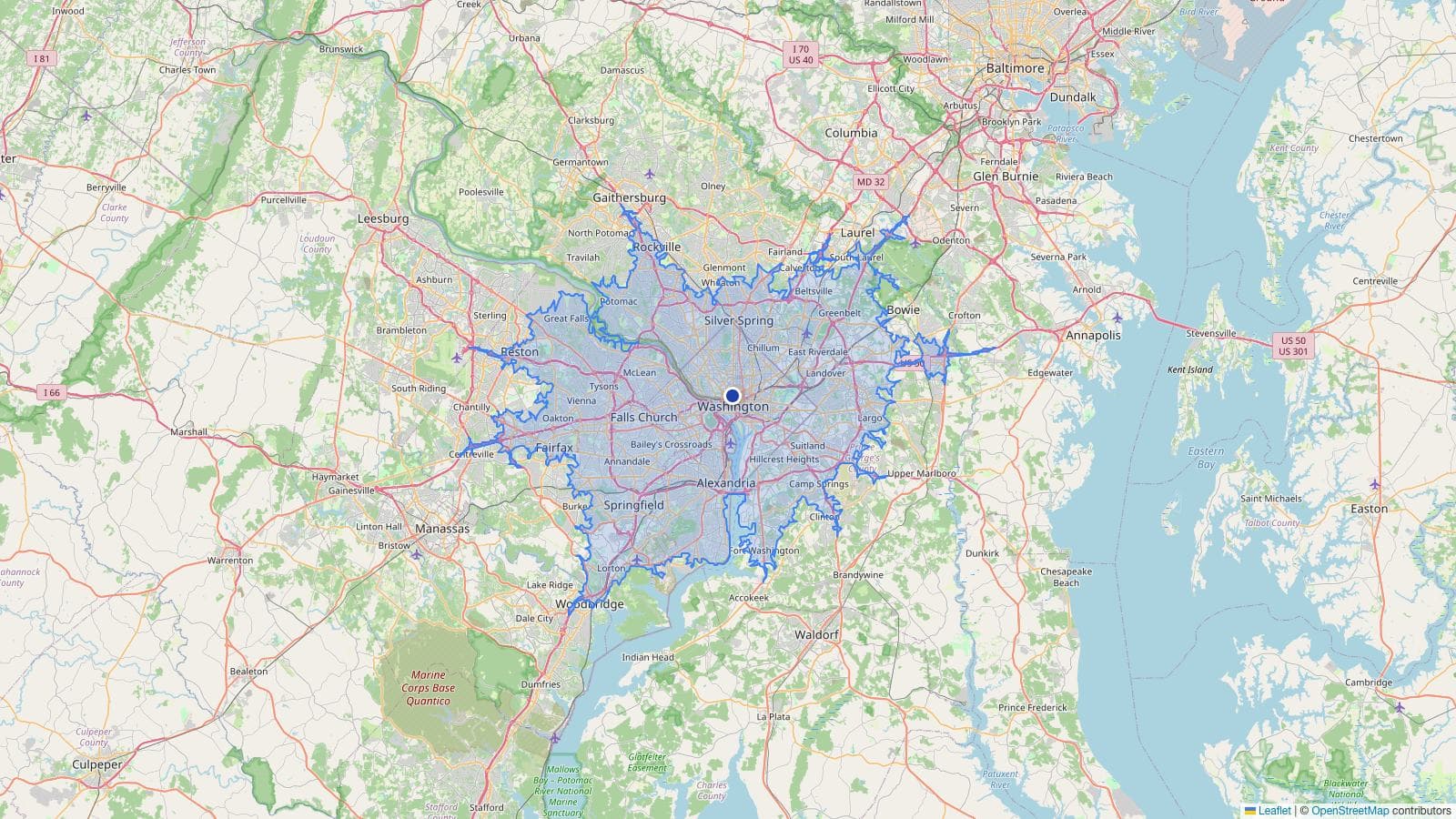 Geofence Types Drive Time Map: Travel Time & Driving Radius (Free)
