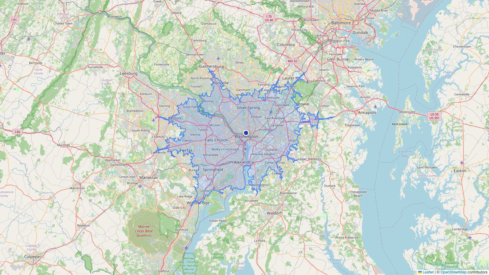 Drive Time Map: Travel Time & Driving Radius (Free)